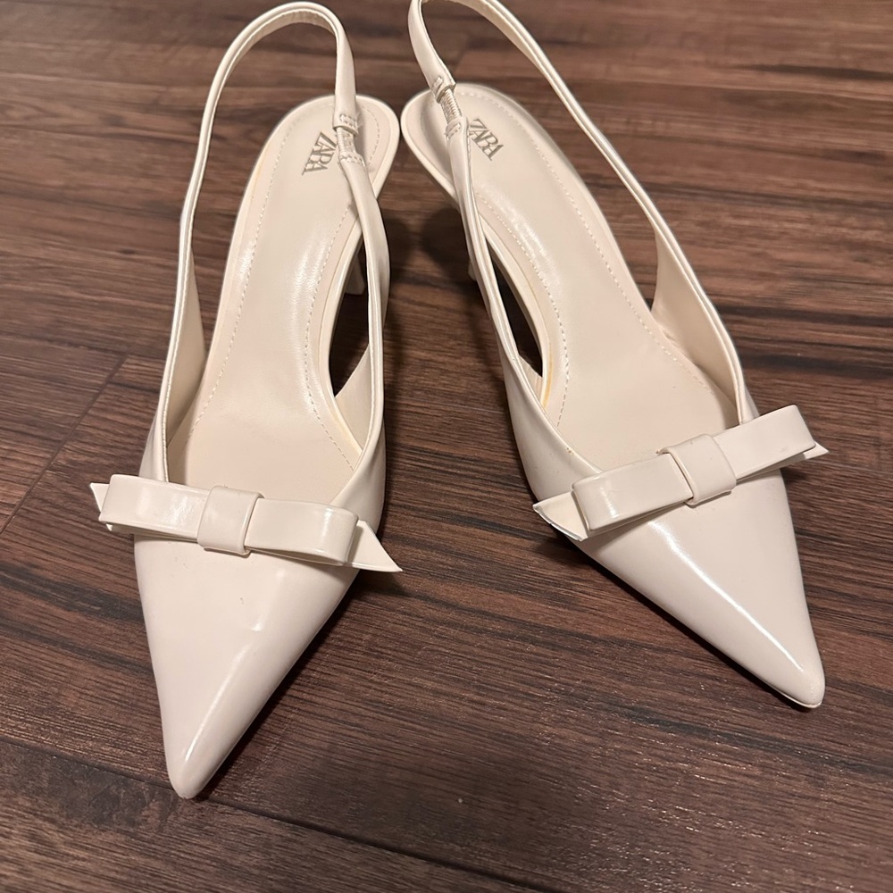 Zara bow heels size 37